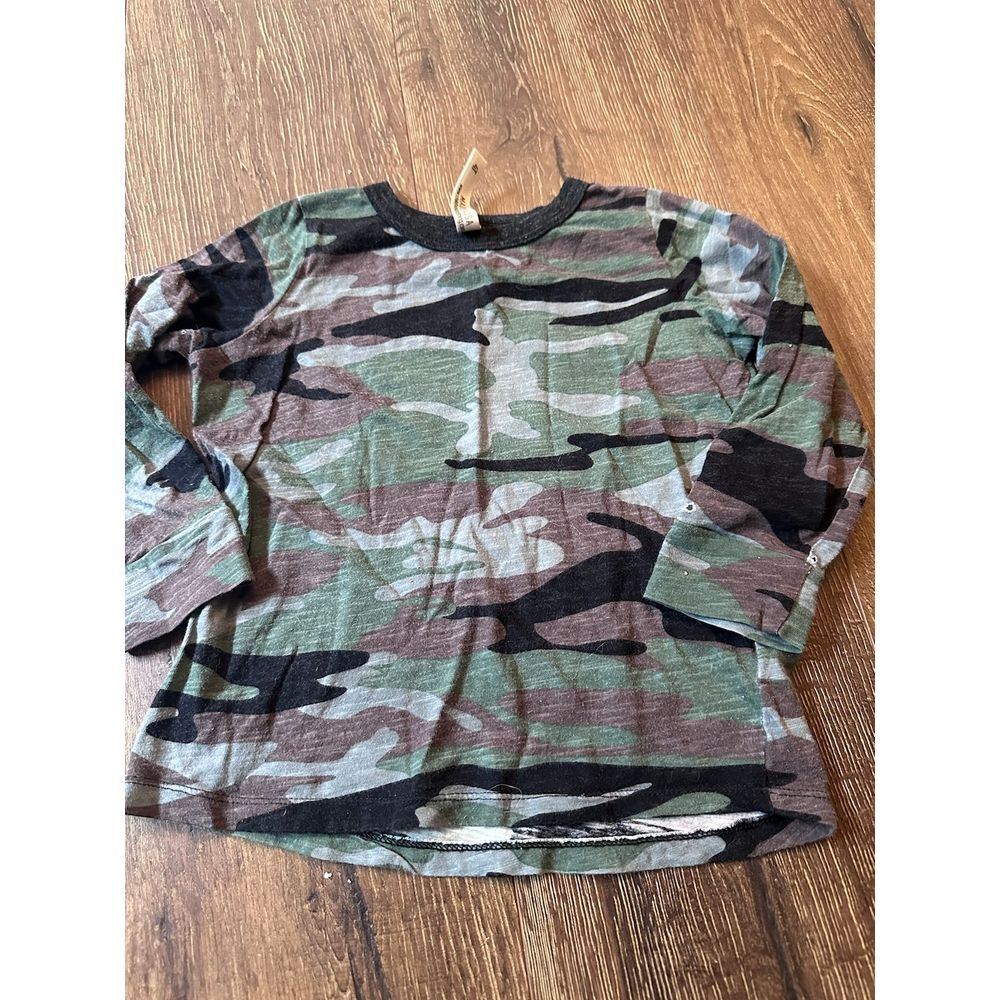 Childhoods clothing 4T blue green camo‎ longsleeve top fall